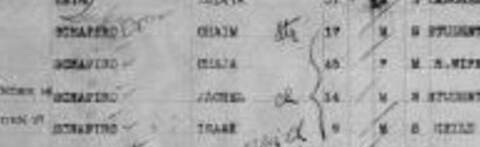 Original: manifest 1927 family names ages closeup